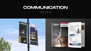 Slide de présentation du Cride Festival : Communication offline - Affichage urbain et parutions magazines