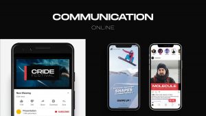 Slide de présentation du Cride Festival : Communication online - taser vidéos en preroll YouTube et campagne influenceurs sur les réseaux sociaux